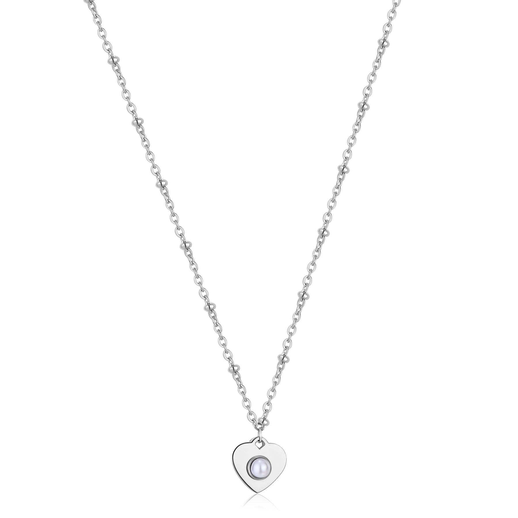 Collana Girocollo in Acciaio e Perla - S'Agapõ - SSG26