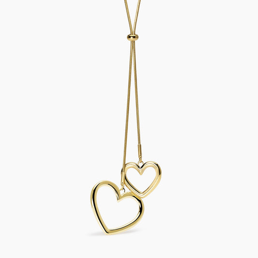 Collana Kidult Style 15 Dorata con Cuori - 851025