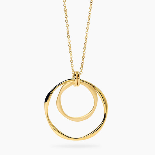 Collana lunga Kidult in acciaio silver con pietre naturali di agata nera alternate lungo la catena sottile - Alfano Gioielli Gioielleria Palermo.