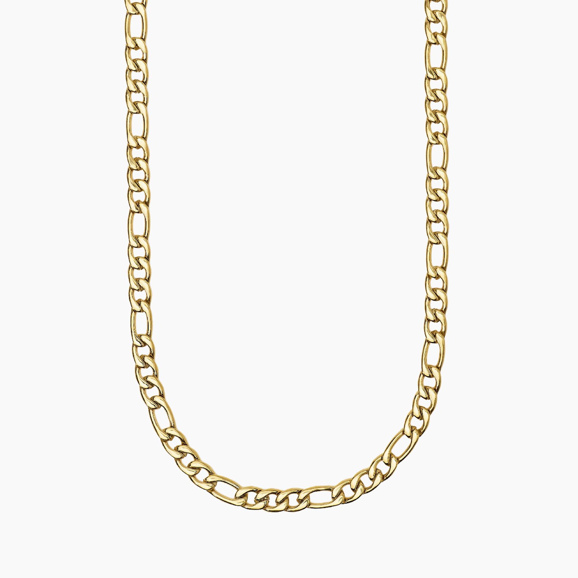 Collana lunga a catenina Kidult in acciaio silver con piccole pietre naturali di apatite azzurra alternate lungo la struttura.