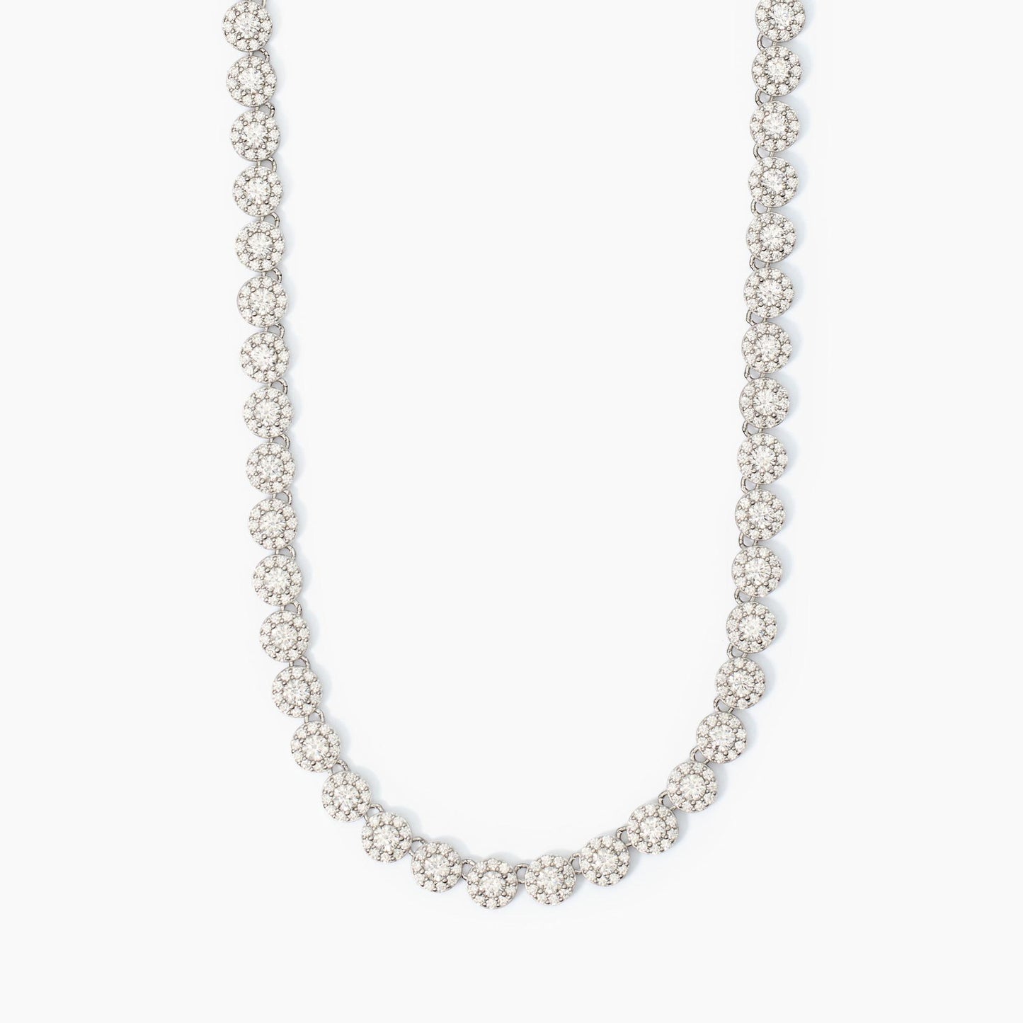 Collana MABINA Milanesienne girocollo tennis in argento con zirconi - Codice 553683