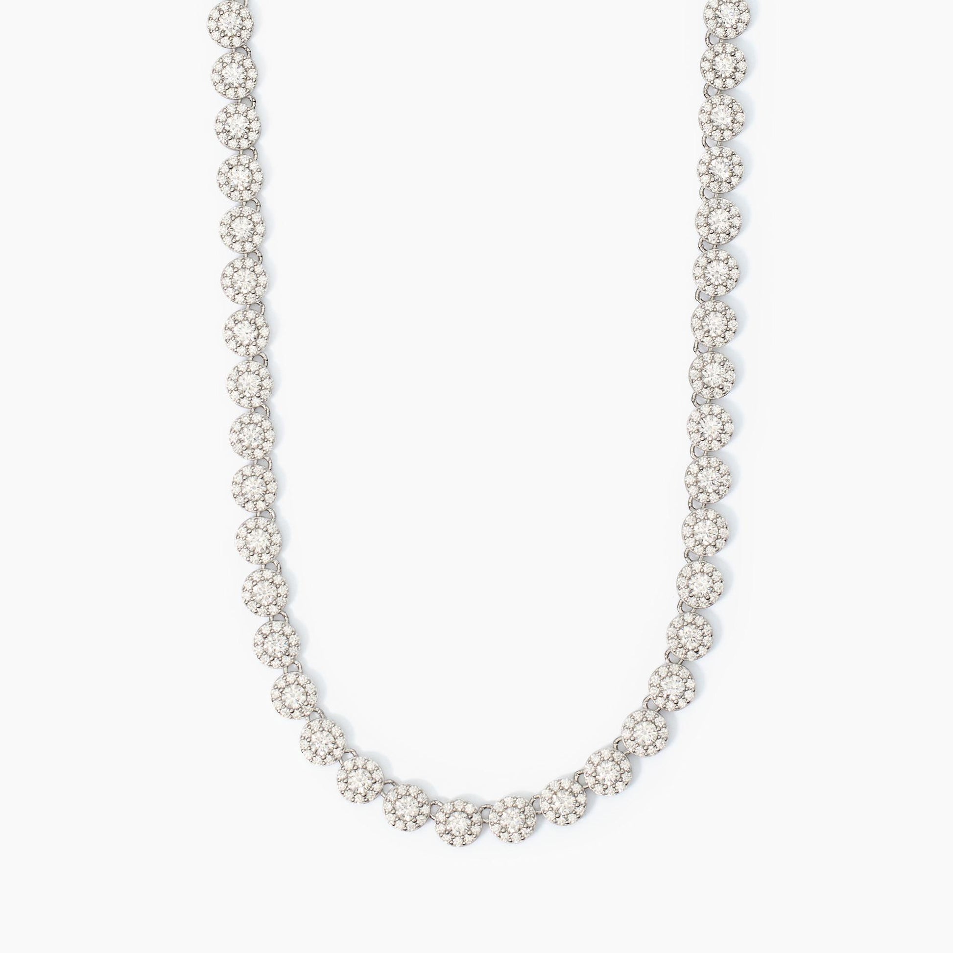 Collana MABINA Milanesienne girocollo tennis in argento con zirconi - Codice 553683