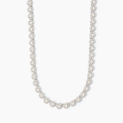 Collana MABINA Milanesienne girocollo tennis in argento con zirconi - Codice 553683