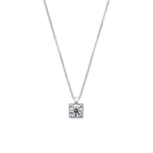 Collana Mirco Visconti in Oro Bianco 18kt con Diamante Brillante (HP23/120)