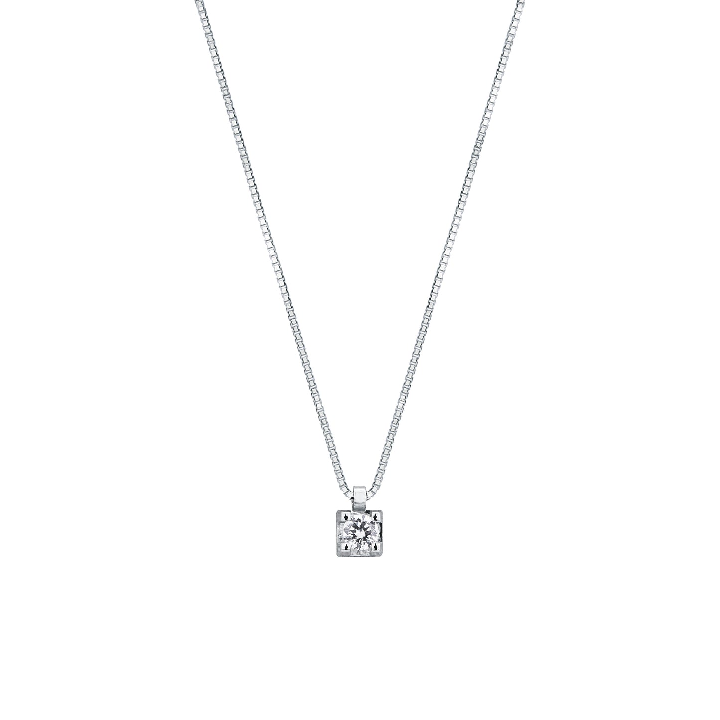 Collana Mirco Visconti in Oro Bianco 18kt con Diamante Brillante (HP23/70)