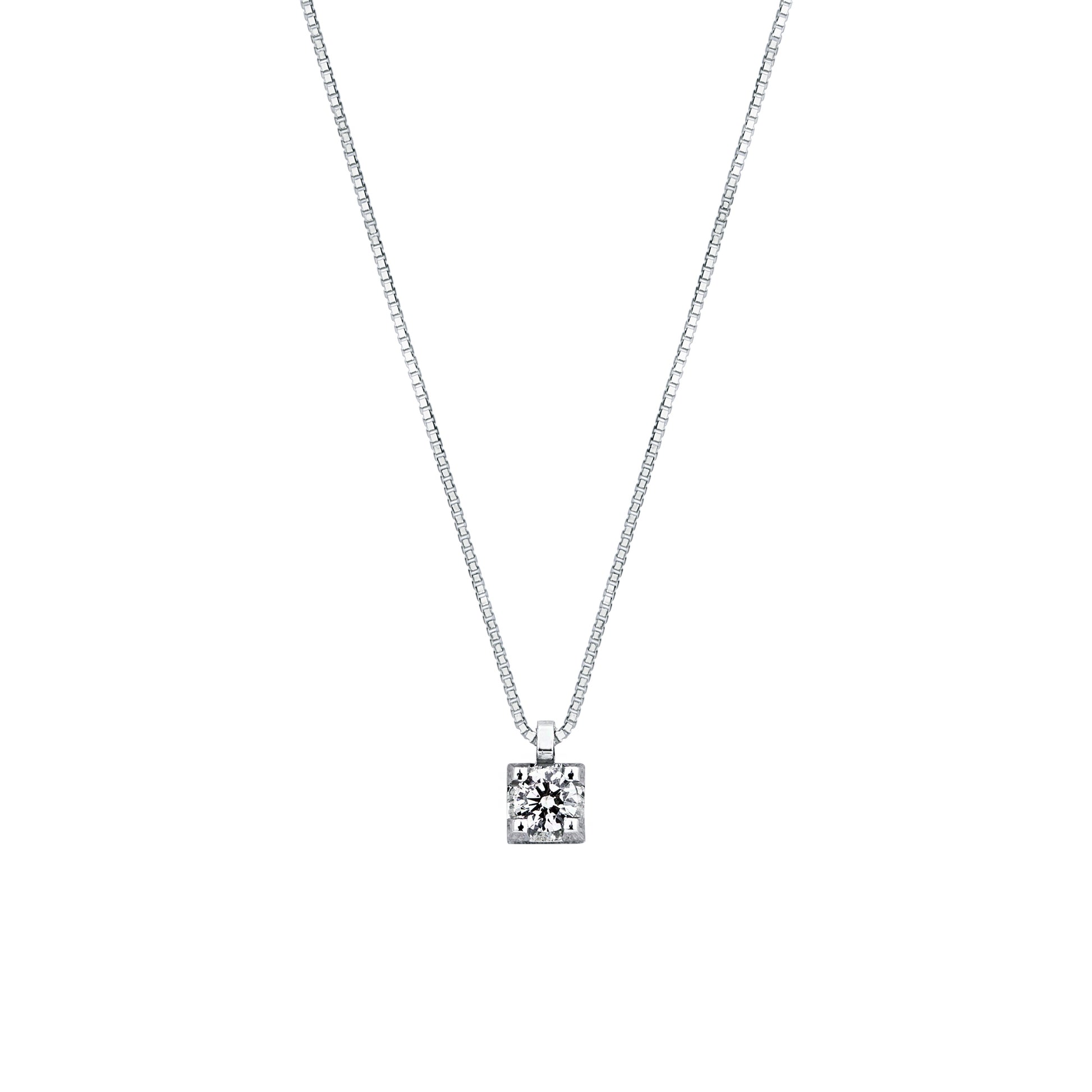 Collana Mirco Visconti in Oro Bianco 18kt con Diamante Brillante (HP23/90)