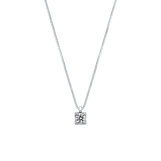 Collana Mirco Visconti in Oro Bianco 18kt con Diamante Brillante (HP23/90)