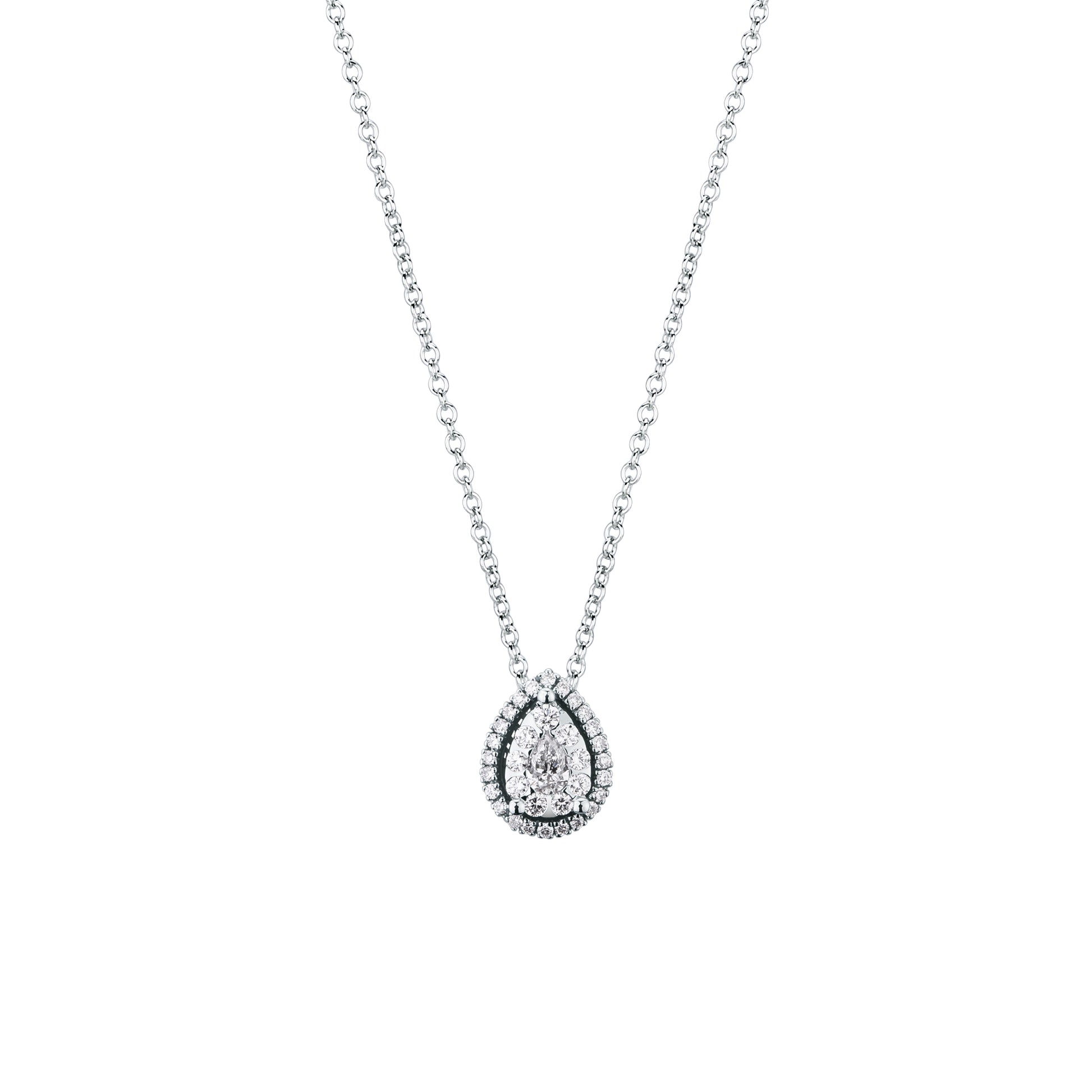 Collana Mirco Visconti in Oro Bianco 18kt con Doppi Brillanti (AB828/10)