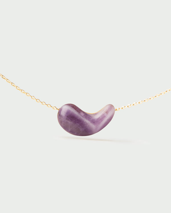 Collana PDPAOLA Aura in Argento Riciclato con Ametista | Cod. CO01-996-U