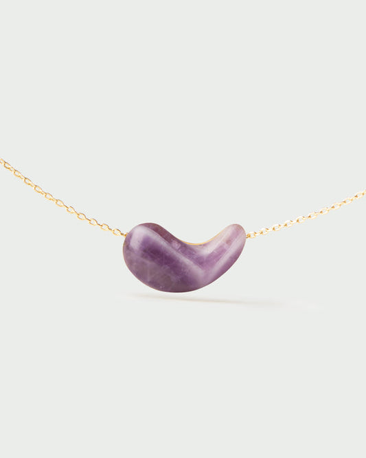 Collana PDPAOLA Aura in Argento Riciclato con Ametista | Cod. CO01-996-U