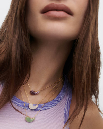 Collana PDPAOLA Aura in Argento Riciclato con Ametista | Cod. CO01-996-U