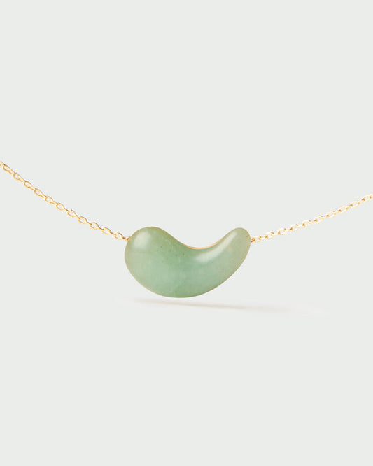Collana PDPAOLA Aura in Argento Riciclato con Avventurina Verde | Cod. CO01-998-U