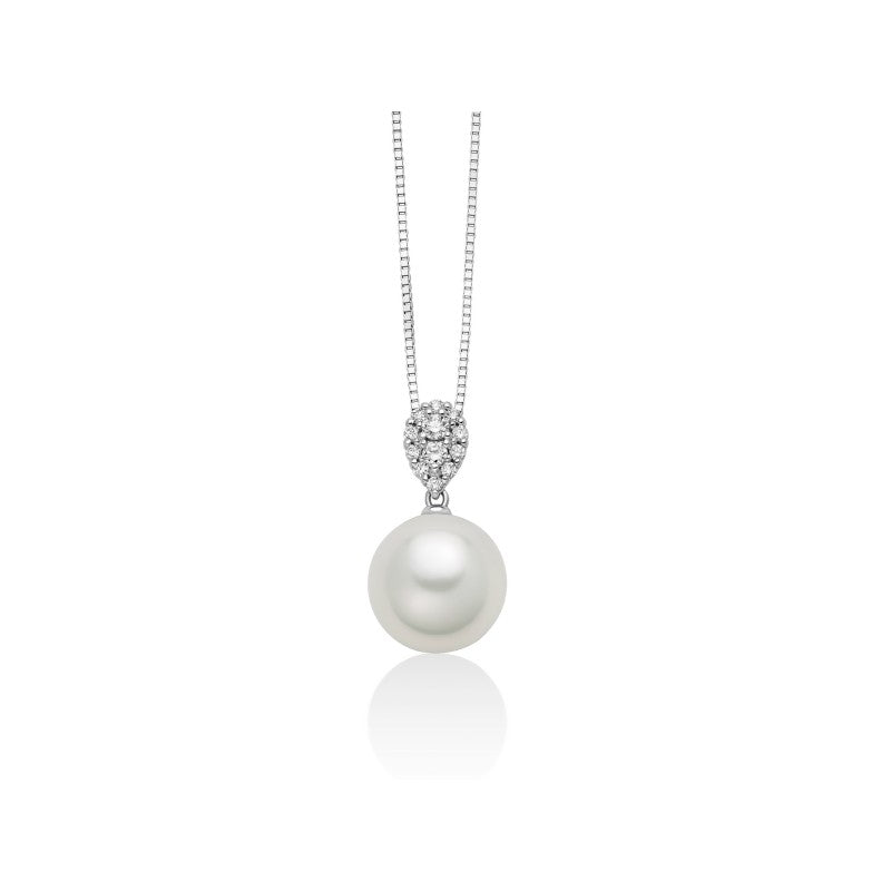 Collana Perla Australiana e diamanti Miluna PCL6597A