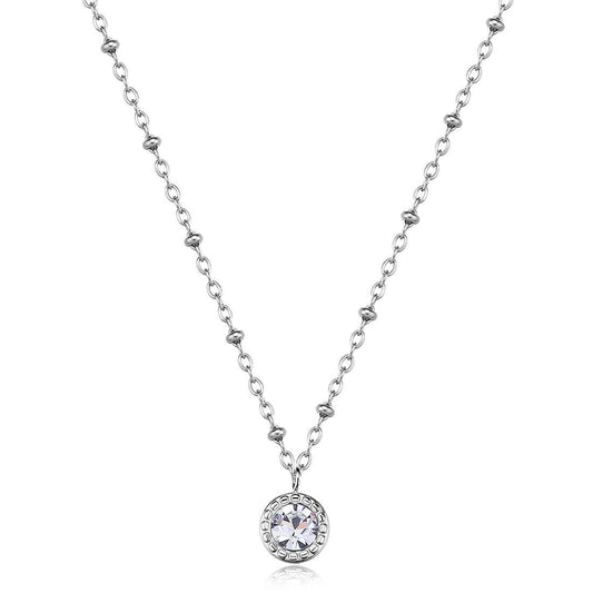 Collana Sagapò Donna AURORA - Collana con Cristallo in Acciaio 316L - Codice: SAR56