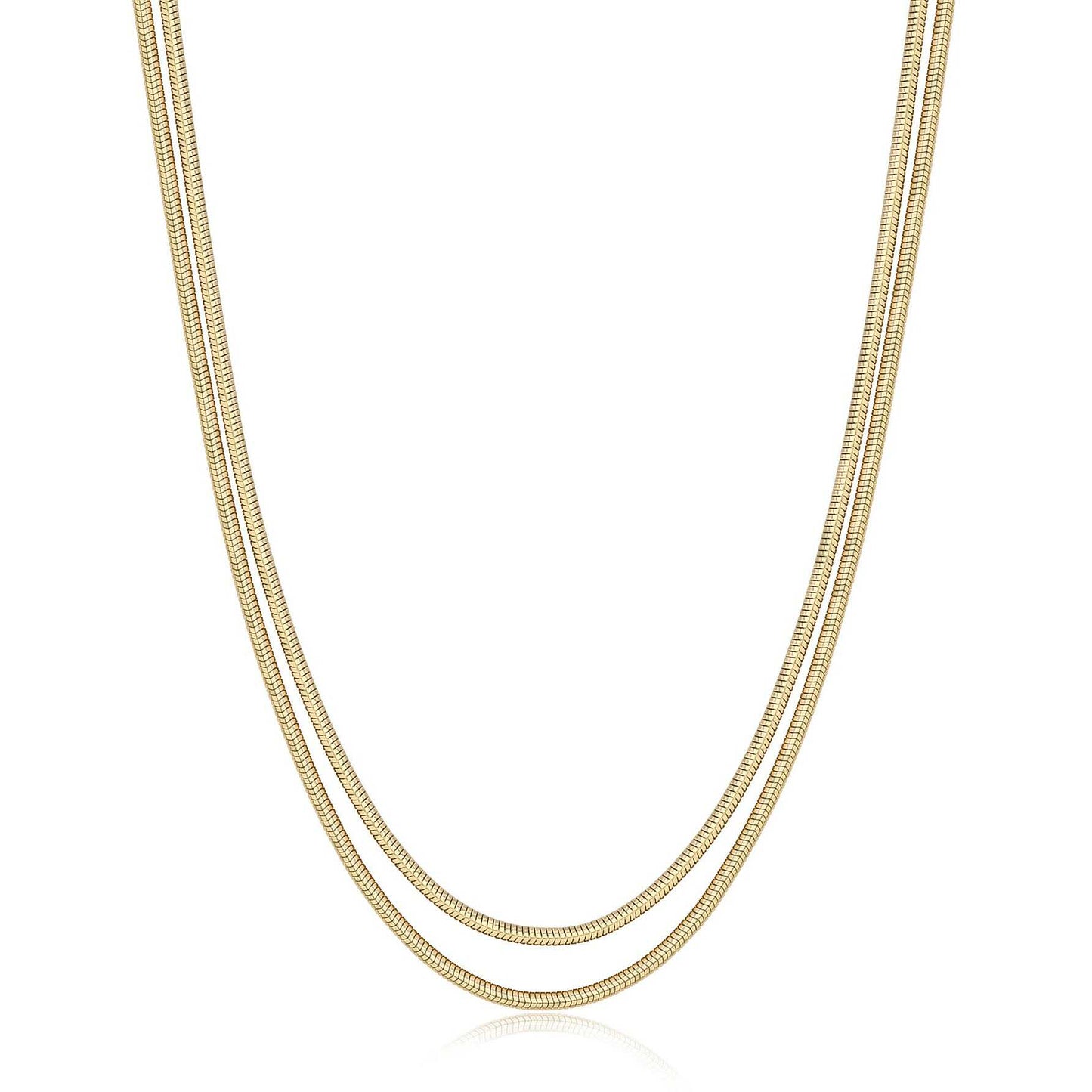 Collana Sagapò Donna CHUNKY - Girocollo Multifilo in Acciaio 316L PVD Oro - Codice: SHK111