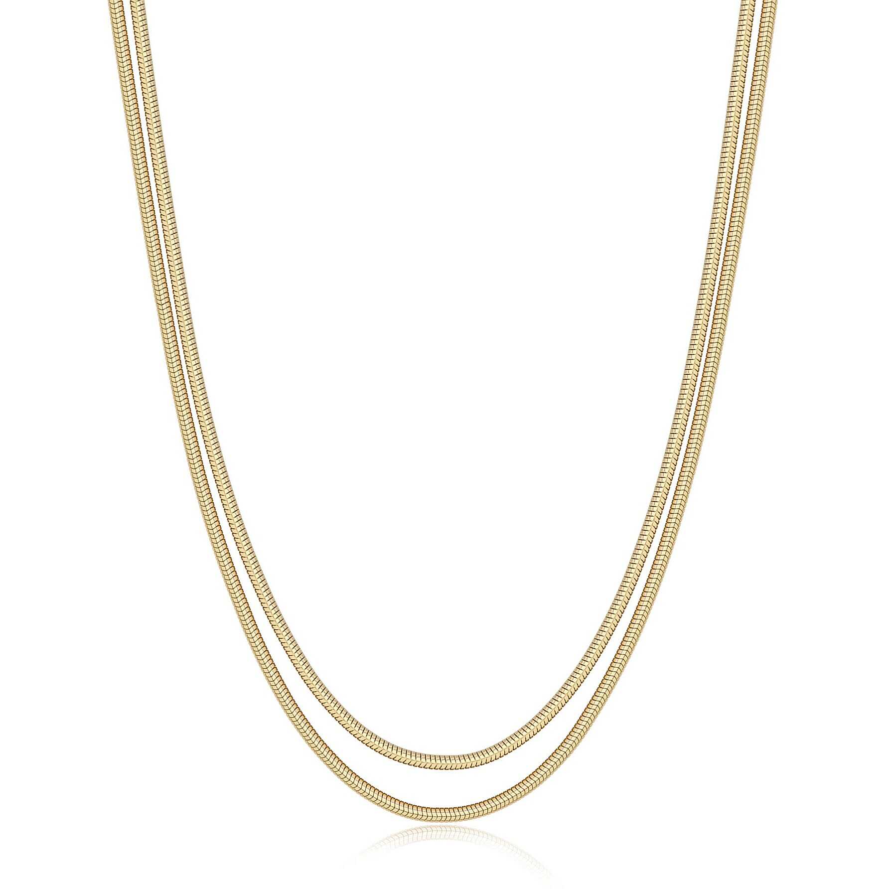 Collana Sagapò Donna CHUNKY - Girocollo Multifilo in Acciaio 316L PVD Oro - Codice: SHK111