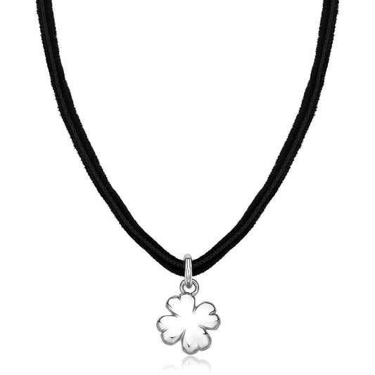 Collana Sagapò Donna CLICK - Collana Lunga con Ciondolo a Quadrifoglio in Acciaio 316L PVD Oro - Codice: SCK277