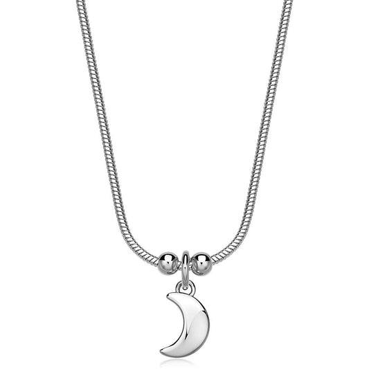Collana Sagapò Donna CLICK - Collana con Ciondolo a Luna in Acciaio 316L - Codice: SCK286