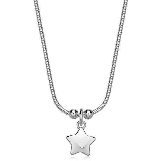 Collana Sagapò Donna CLICK - Collana con Ciondolo a Stella in Acciaio 316L - Codice: SCK280