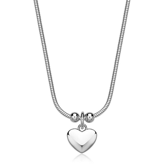 Collana Sagapò Donna CLICK - Girocollo con Ciondolo a Cuore in Acciaio 316L - Codice: SCK285