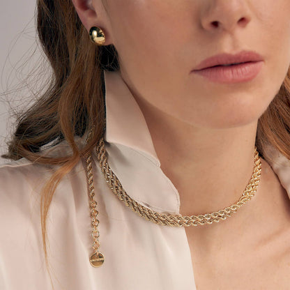 Collana UNOAERRE Catena Corda Dorata in Bronzo | Cod. 2320