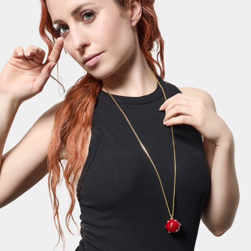 Collana Unoaerre con Mina Grande Bordeaux 2698