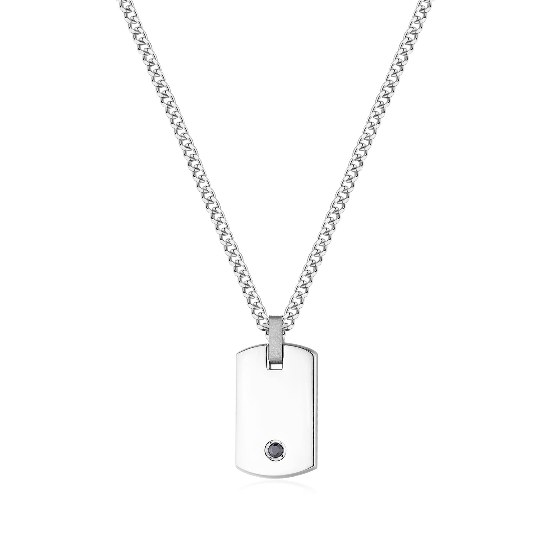 Collana da Uomo in Acciaio con Pendente - S'Agapo - STG04