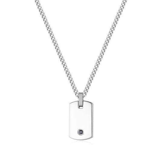 Collana da Uomo in Acciaio con Pendente - S'Agapo - STG04