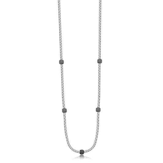 Collana in Acciaio Bicolore - S'Agapò - SRP79