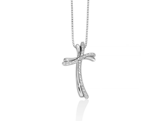 Collier Croce Miluna in Oro 750 con Diamanti - 229648
