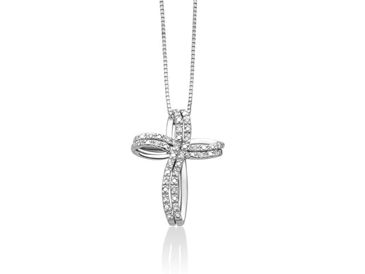Collier Croce Miluna in Oro 750 con Diamanti - 368591