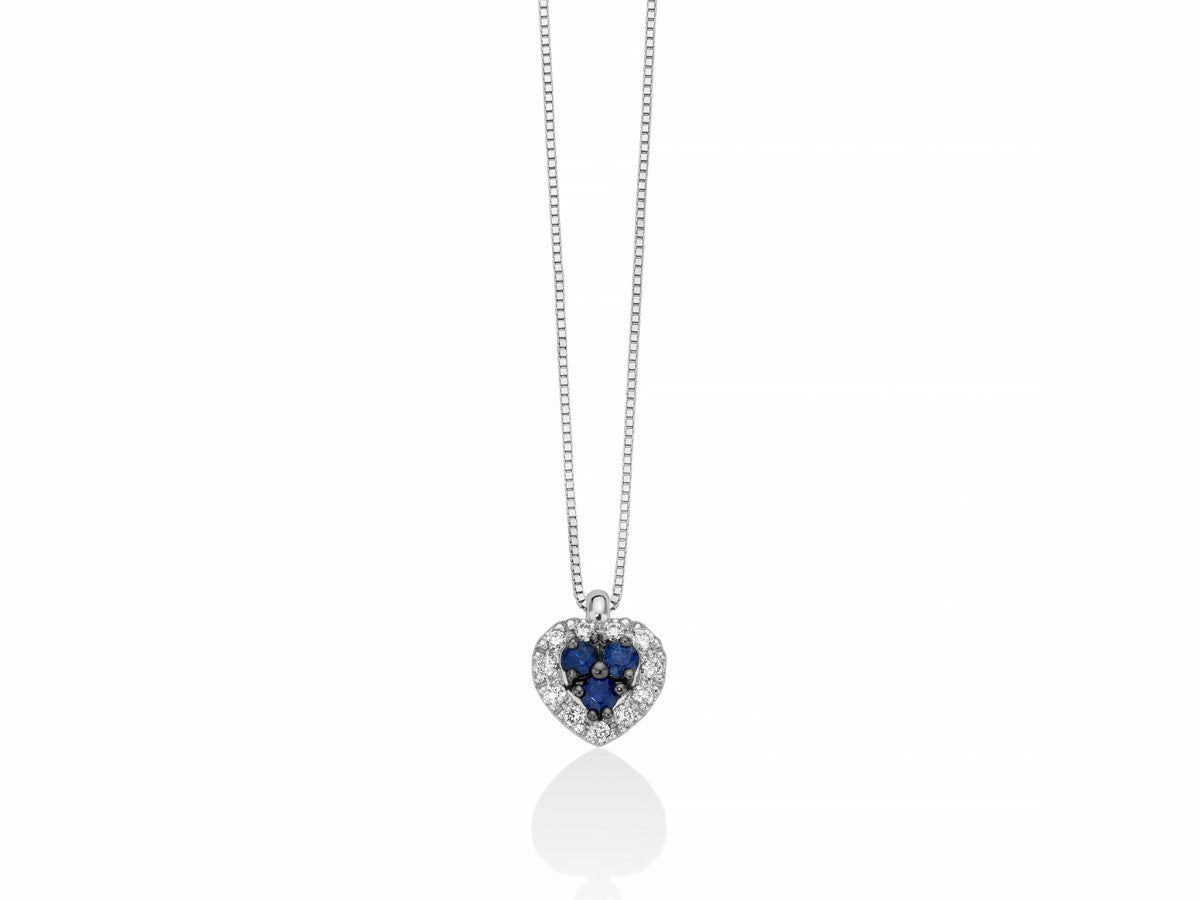 Collier Miluna in Oro 750 con Zaffiri e Diamanti - 073559