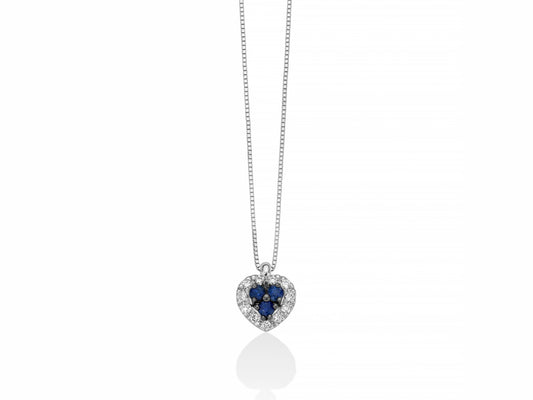 Collier Miluna in Oro 750 con Zaffiri e Diamanti - 073559
