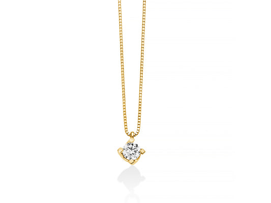 Collier Punto Luce Miluna in Oro 750 con Diamante - CLD5065G-020