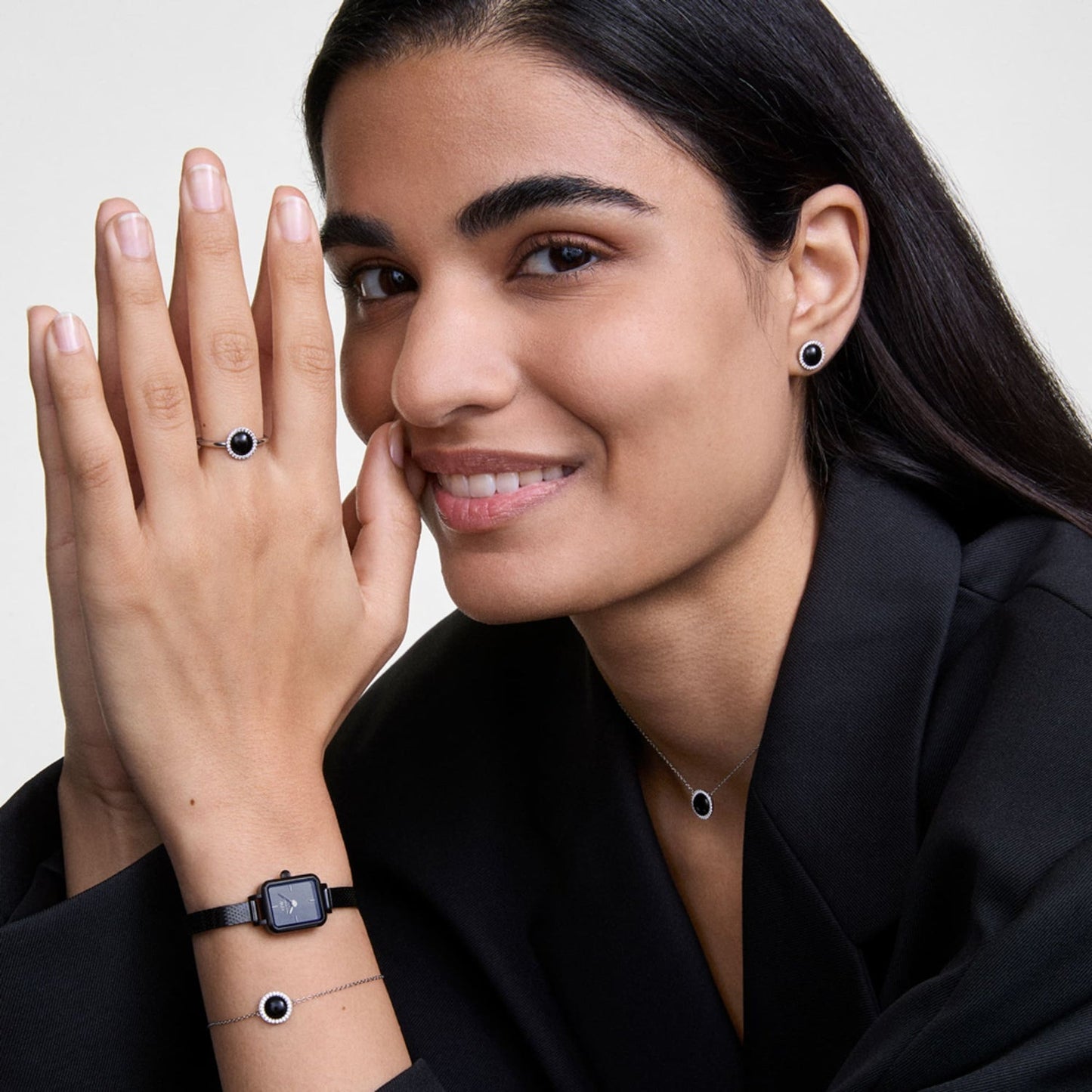 Daniel Wellington Orologio Quadro Mini Reflection Black - DW00100802