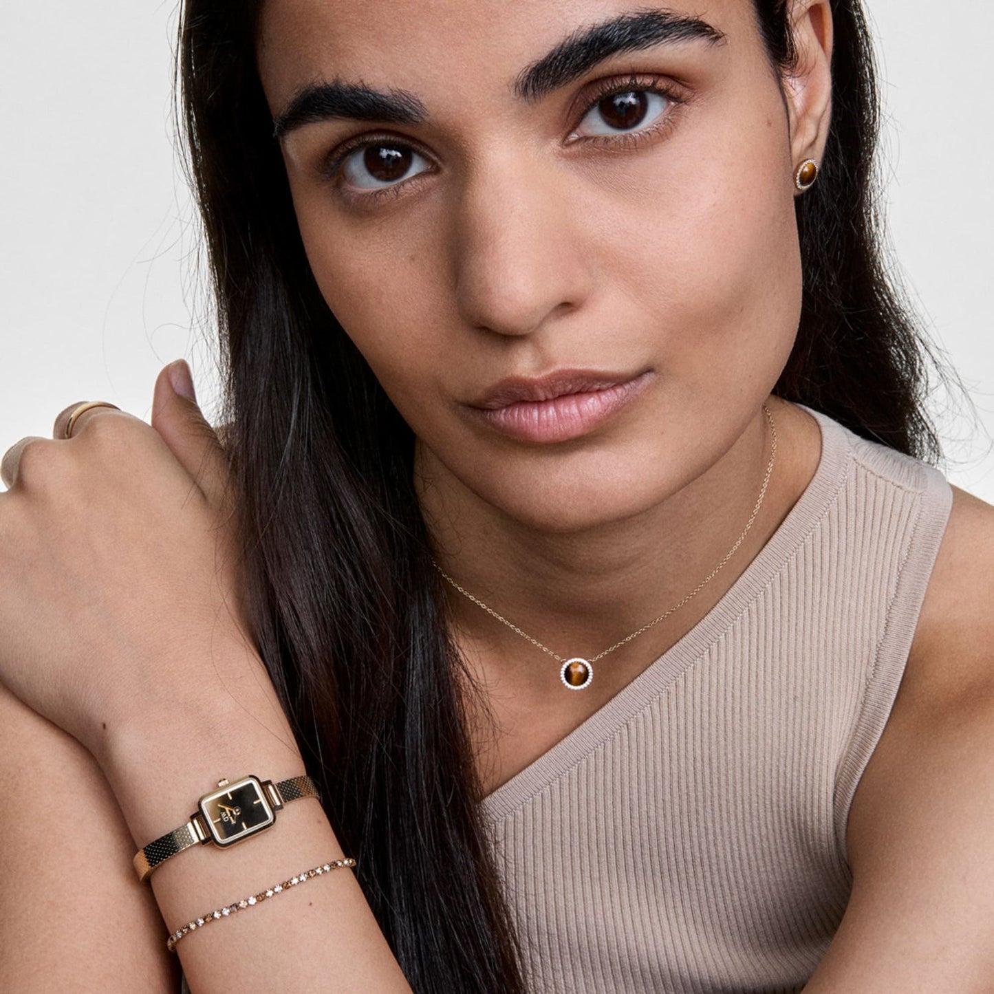 Daniel Wellington Orologio Quadro Mini Reflection Gold - DW00100801