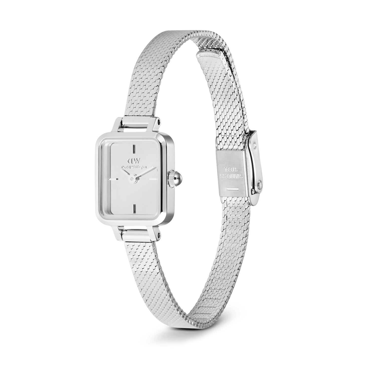 Daniel Wellington Orologio Quadro Mini Reflection Silver - DW00100800