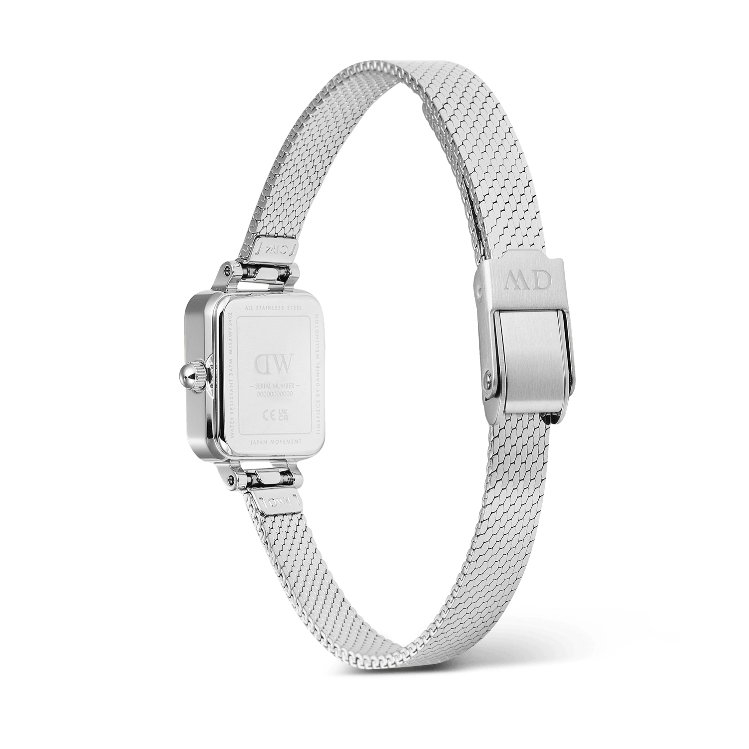 Daniel Wellington Orologio Quadro Mini Reflection Silver - DW00100800