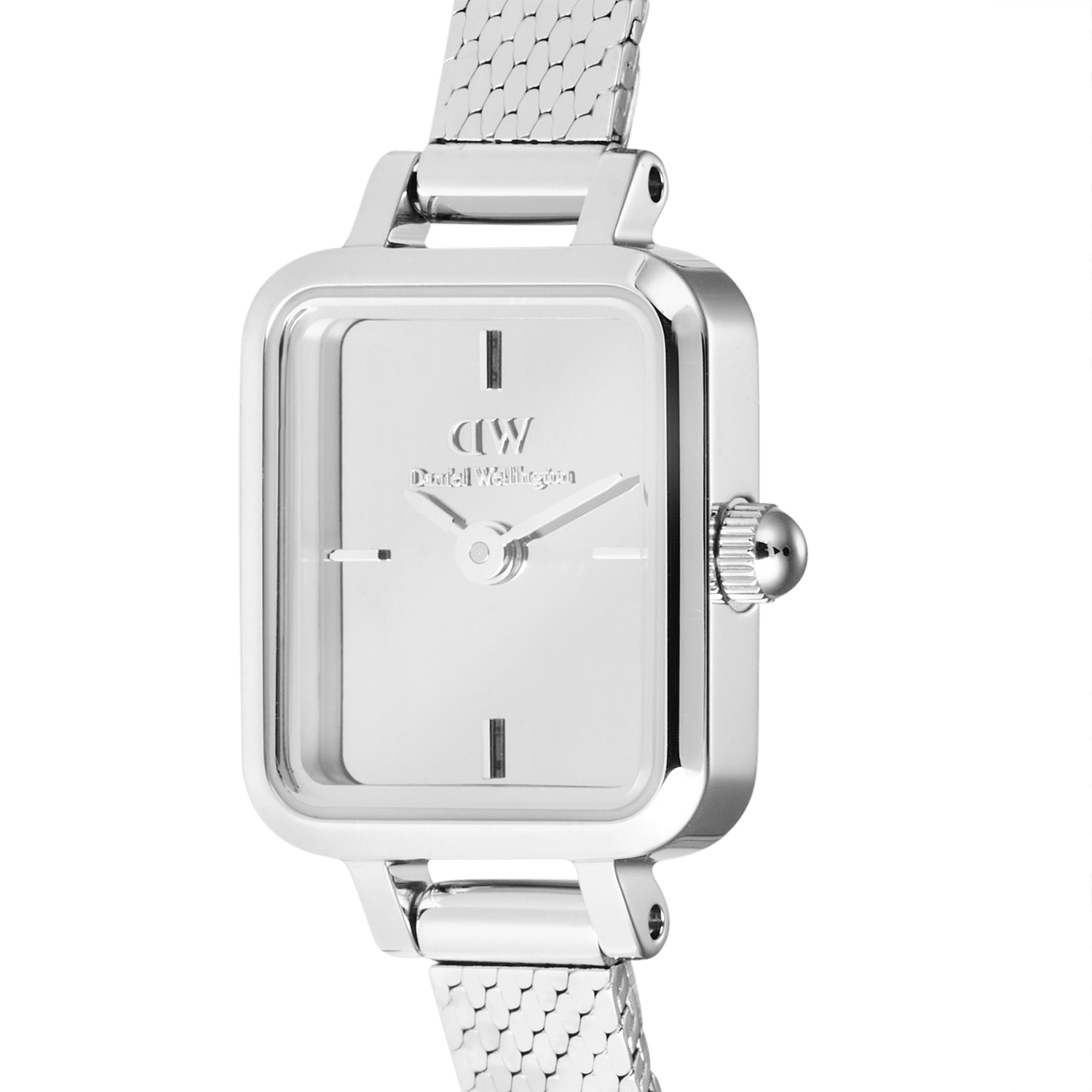 Daniel Wellington Orologio Quadro Mini Reflection Silver - DW00100800