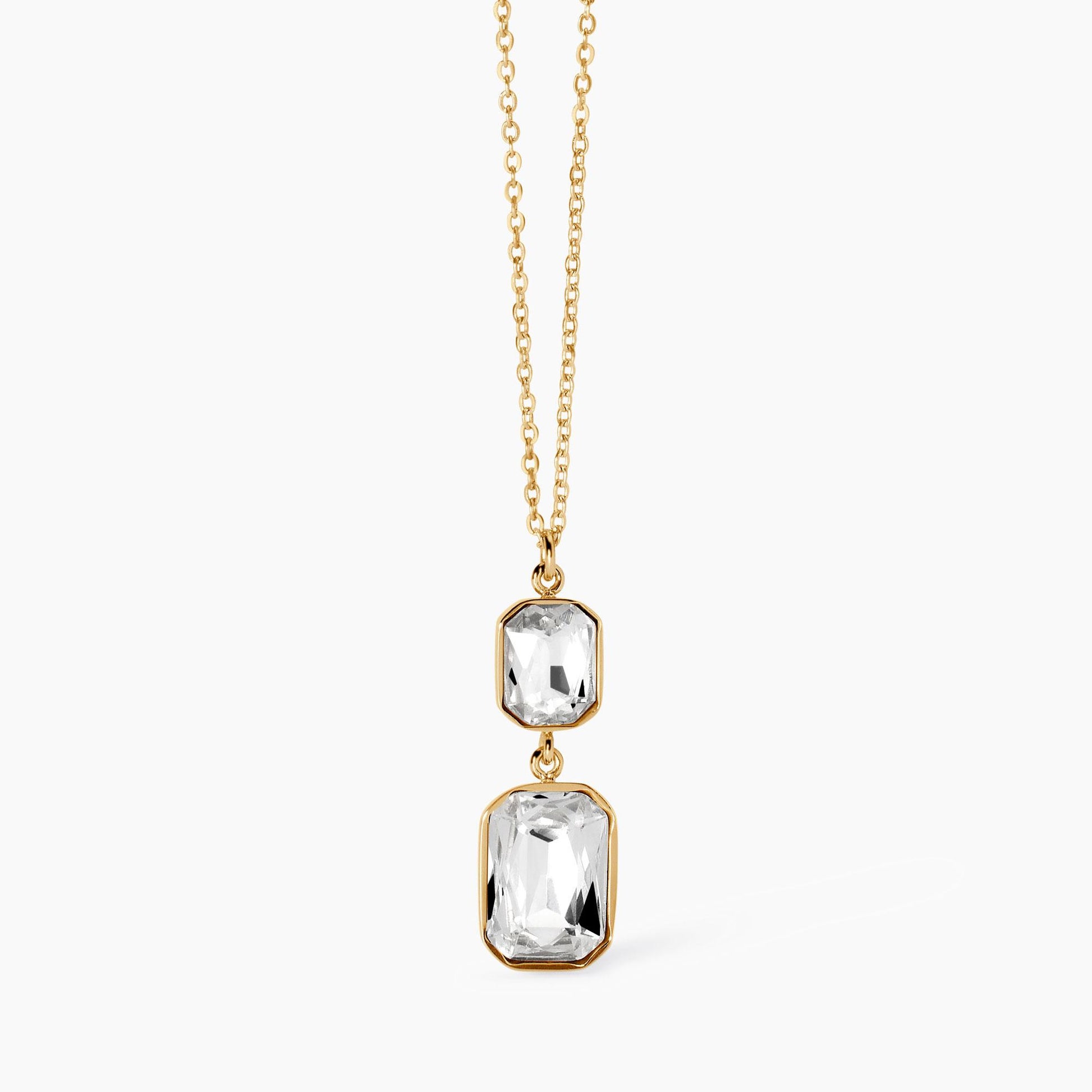 Girocollo Dorato Regolabile con Cristalli Pendenti | Cod. 851002