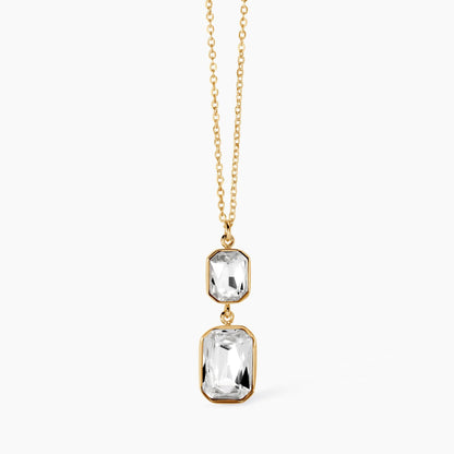 Girocollo Dorato Regolabile con Cristalli Pendenti | Cod. 851002
