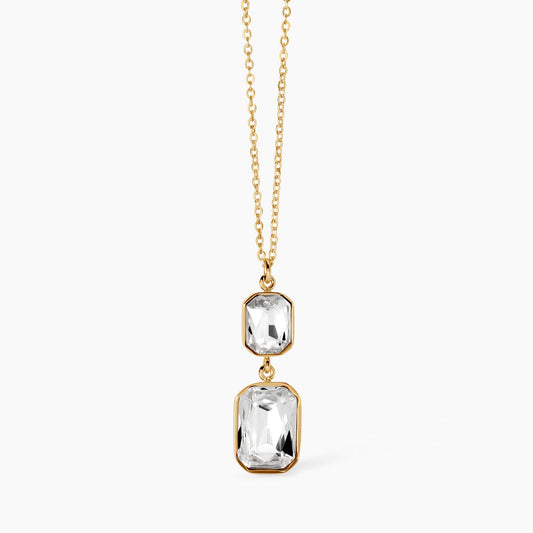 Girocollo Dorato Regolabile con Cristalli Pendenti | Cod. 851002