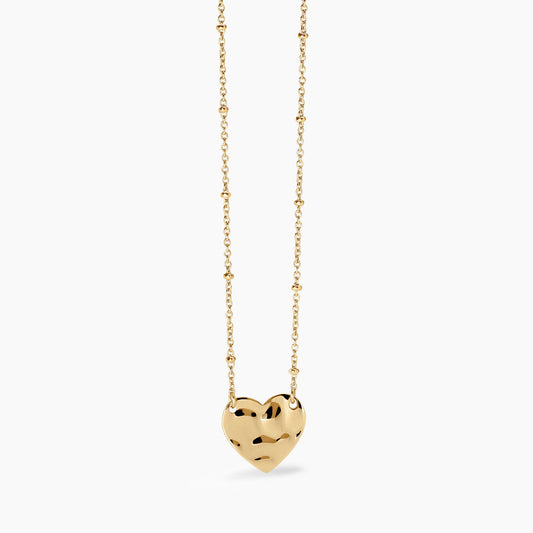 Girocollo Dorato Regolabile con Cuore Martellato | Cod. 851009