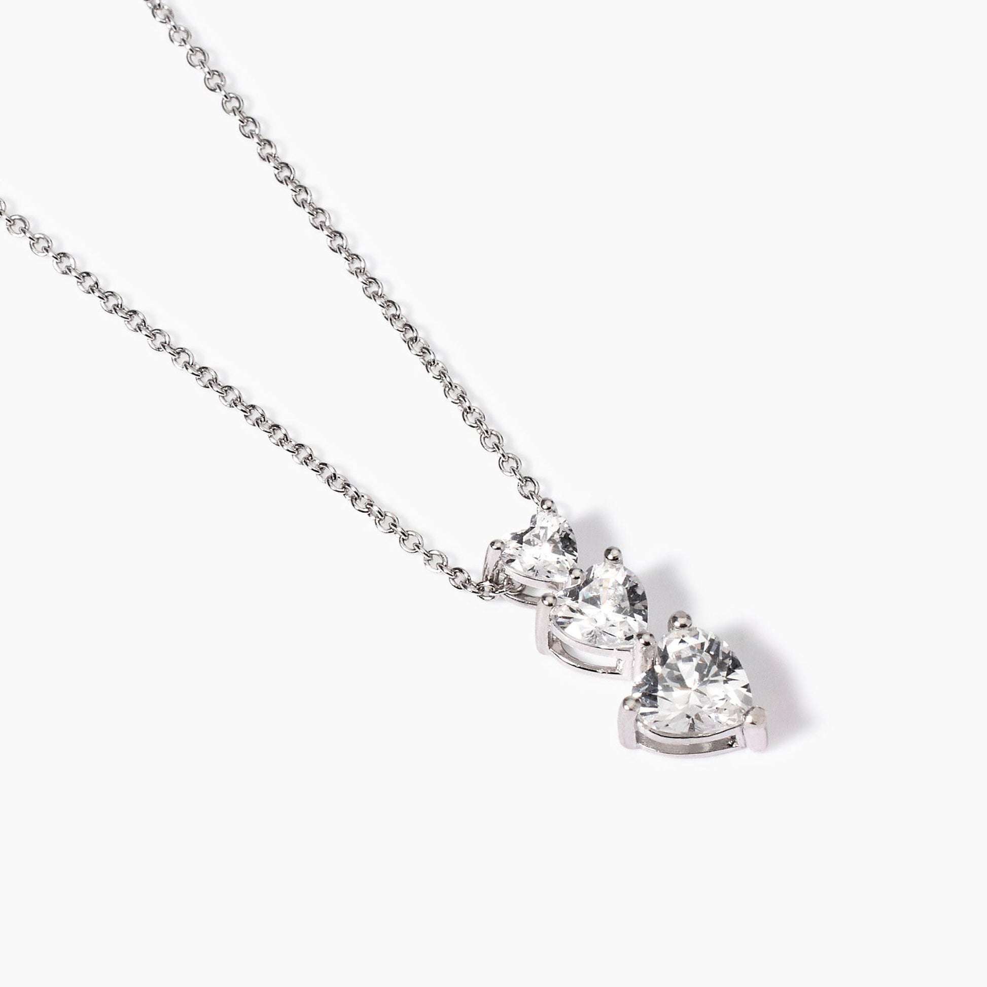 Girocollo Mabina Lovely in Argento 925 Rodiato con Zirconi - 553743 2
