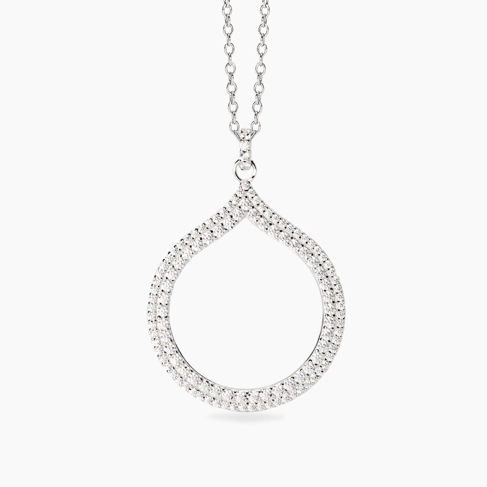 Girocollo Mabina Penelope con Pendente Goccia in Zirconi – 553783
