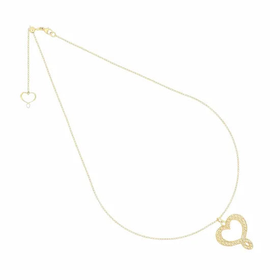 Girocollo Maman et Sophie Cuori Crema Argento Dorato | Alfano