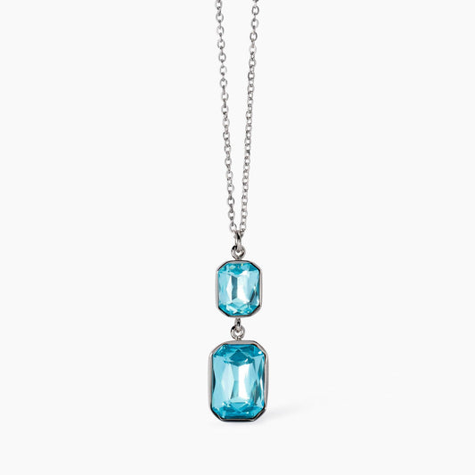 Girocollo Regolabile con Cristalli Azzurri Pendenti | Cod. 851001