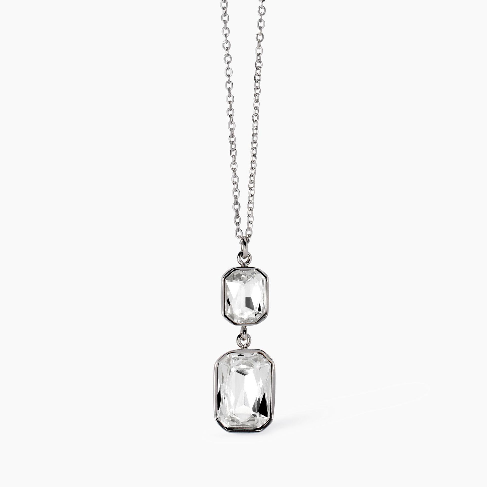 Girocollo Regolabile con Cristalli Bianchi Pendenti | Cod. 851003