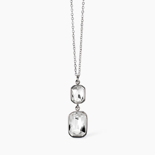 Girocollo Regolabile con Cristalli Bianchi Pendenti | Cod. 851003