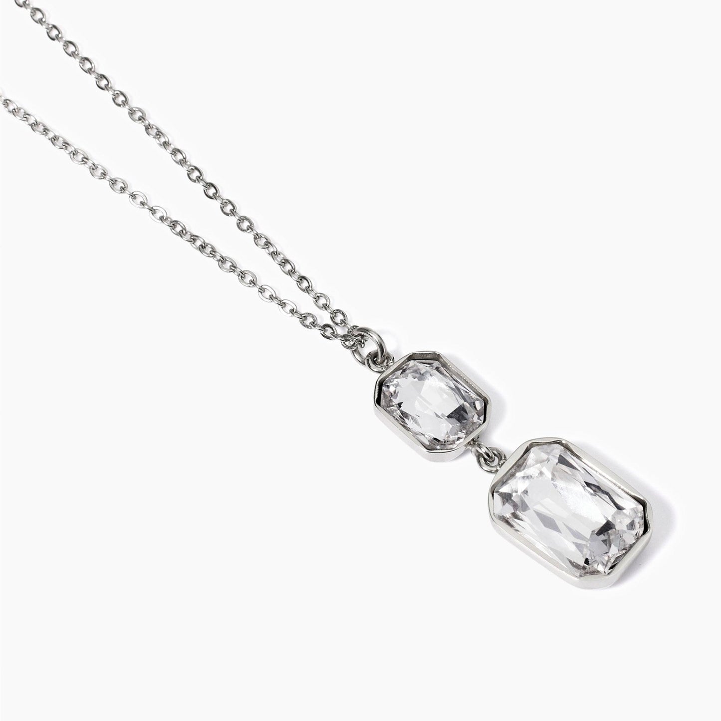 Girocollo Regolabile con Cristalli Bianchi Pendenti | Cod. 851003 2